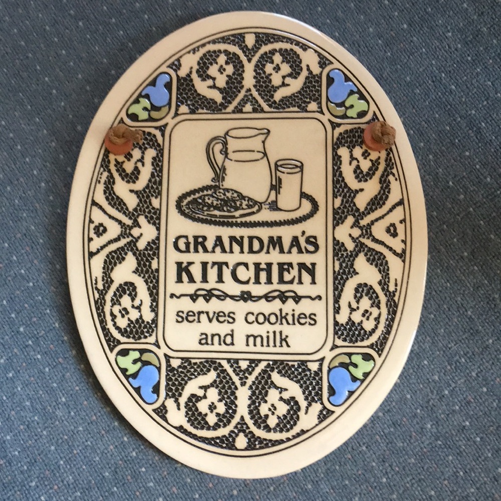 Trinity Pottery “Grandma’s Kitchen “ plaque